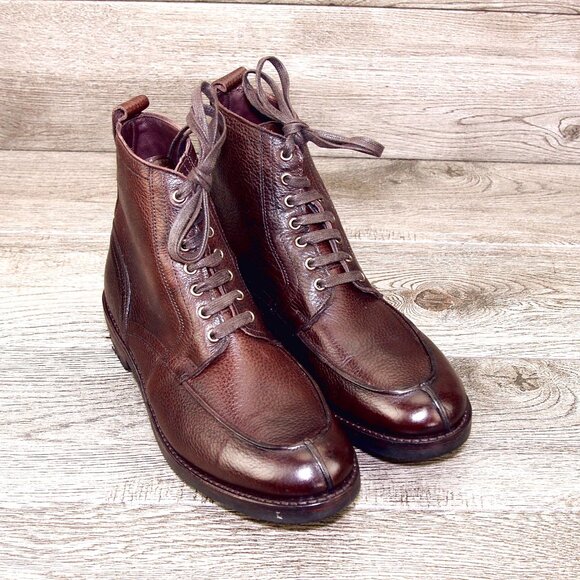 * NIB * $445 Allen Edmonds RAINIER 8 D Boots Brown Factory 2nds * add $15 Trees - Picture 9 of 14
